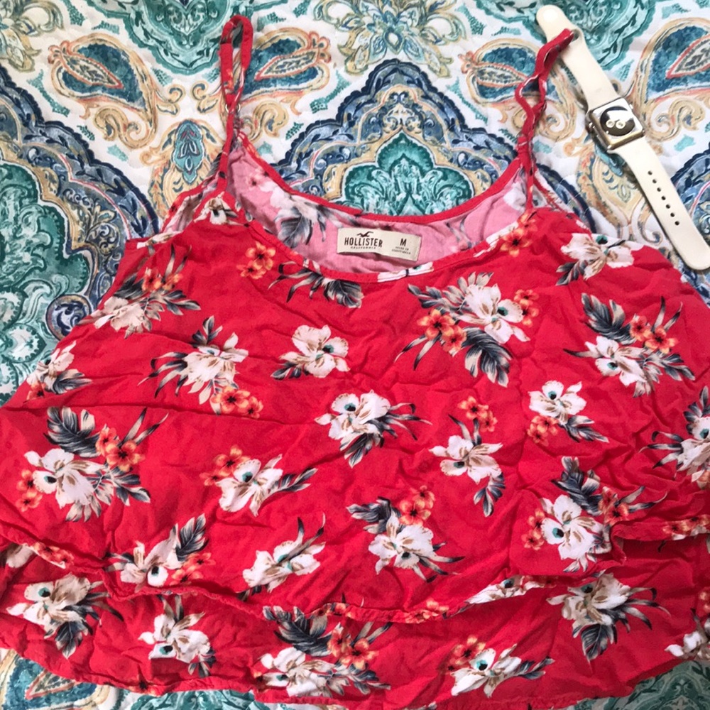 Hollister tropical crop top